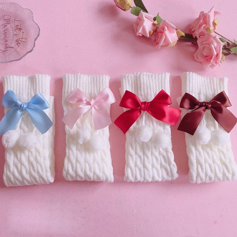 Warm Bow Elephant Socks Mid-calf Foot Sock