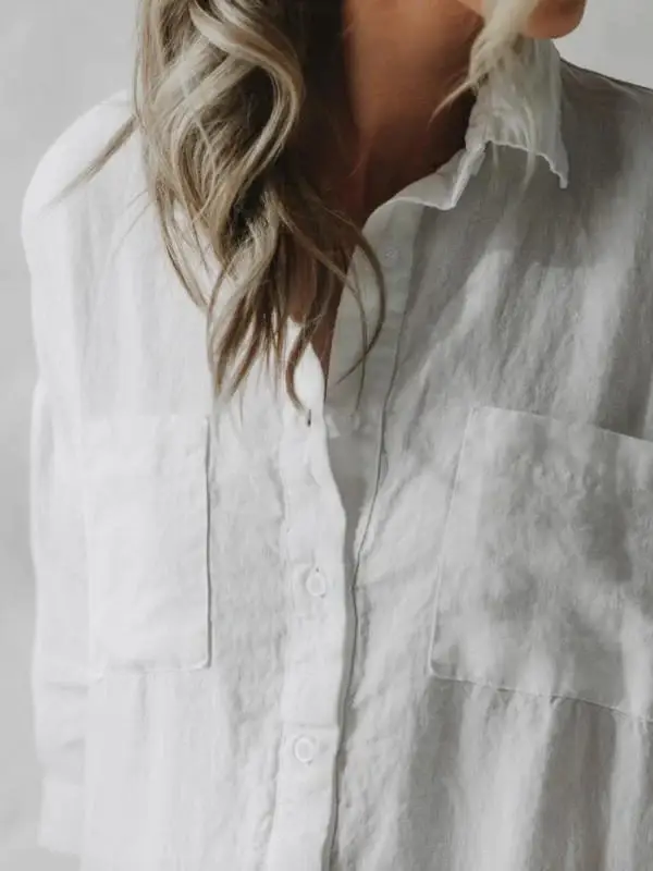 Women's Cotton And Linen Long Style With Medium Sleeves Below The Knee Slimming Irregular Dress