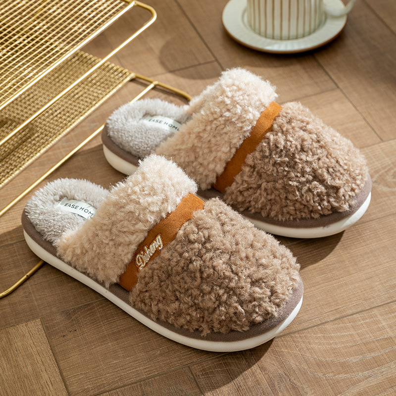 Title 5, Bow Cotton Slippers Non-slip Couple