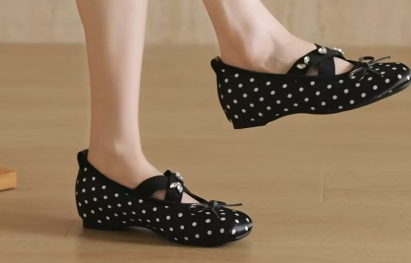 Satin Ballet Flats, picture 4 of 5