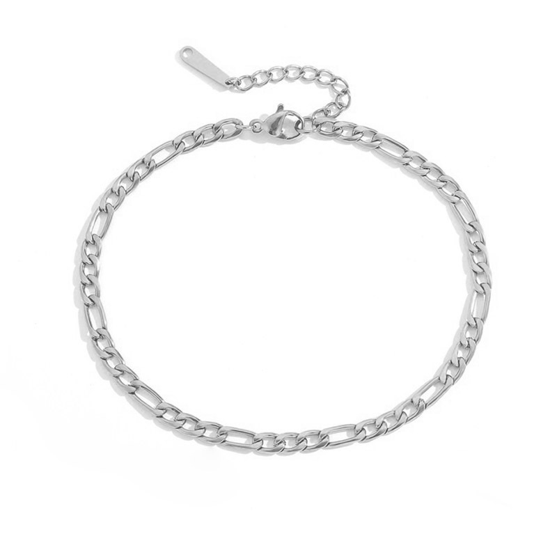 Ladies' Popular Fashion Stainless Steel Anklet Steel color