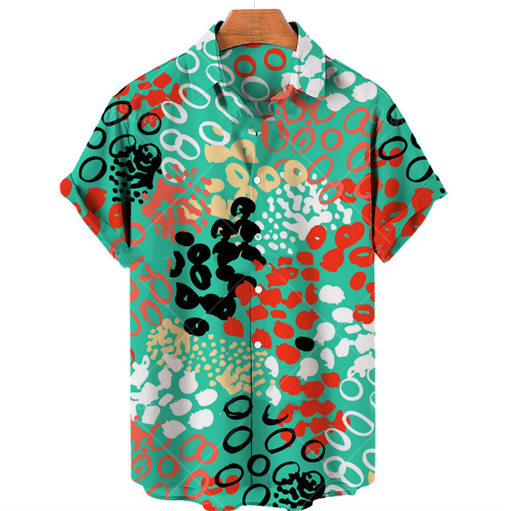 Title 5, Nieuw casual shirt met korte mouwen Graffiti-se...