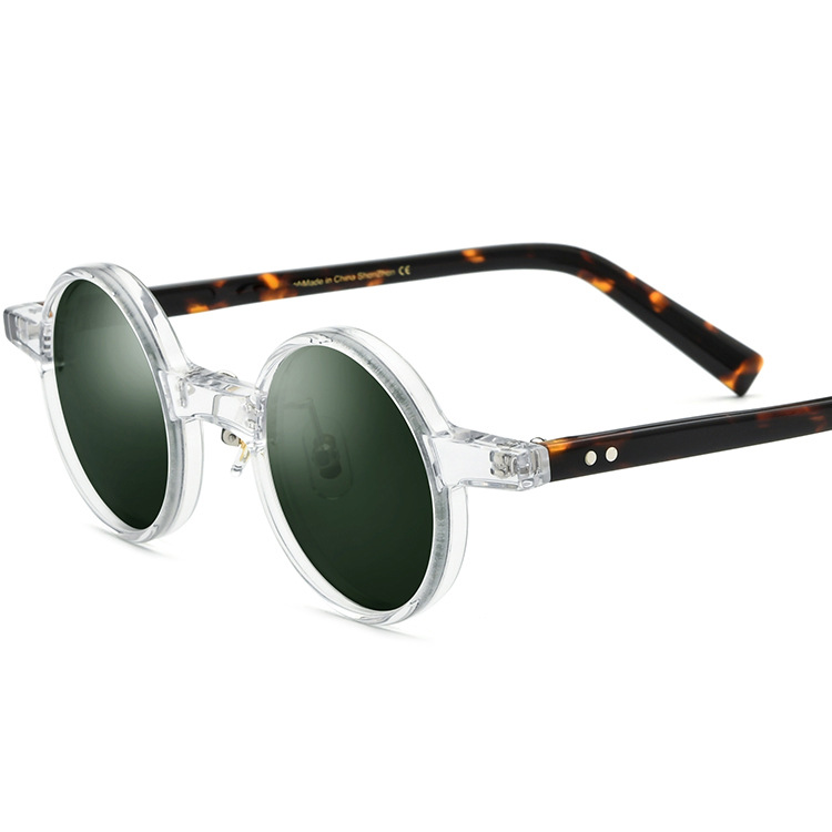 Transparent frame dark green