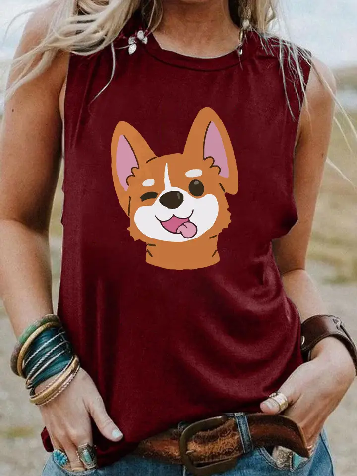 Street Loose Casual Sleeveless Vest Women