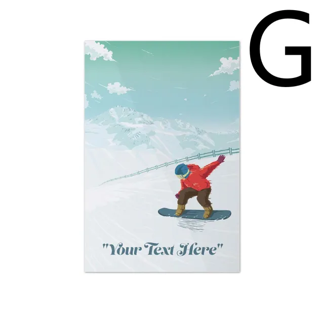 French Mountain Ski Resort Vintage Bedroom Wall Artist Home Decoration Poster G - Shop at LoveMi