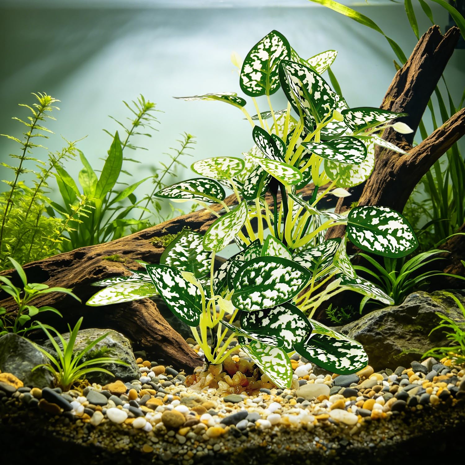 Silk Aquarium Plants 2-Pack, 8.6-inch Artificial Aquarium Silk Plants -  Simulated Fish Habitat Decor, Safe Silk Plants For Aquariums Fish Fishbowl — foto 18