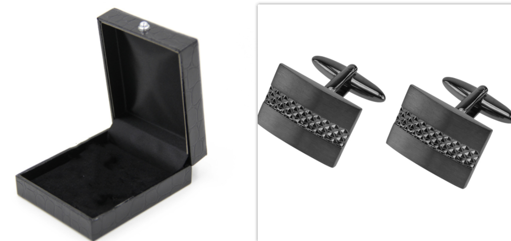 Brass Square Cufflinks, picture 2 of 2