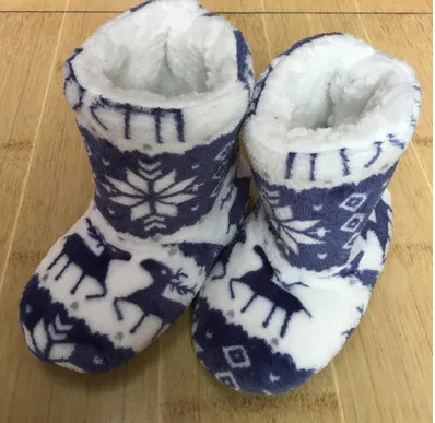 Printed indoor boots Blue - Shop at LoveMi