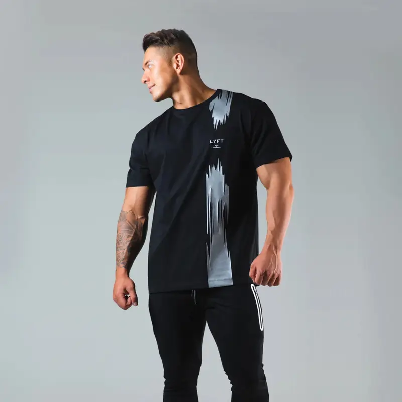 Summer New Muscle Short-sleeved Men's Cotton