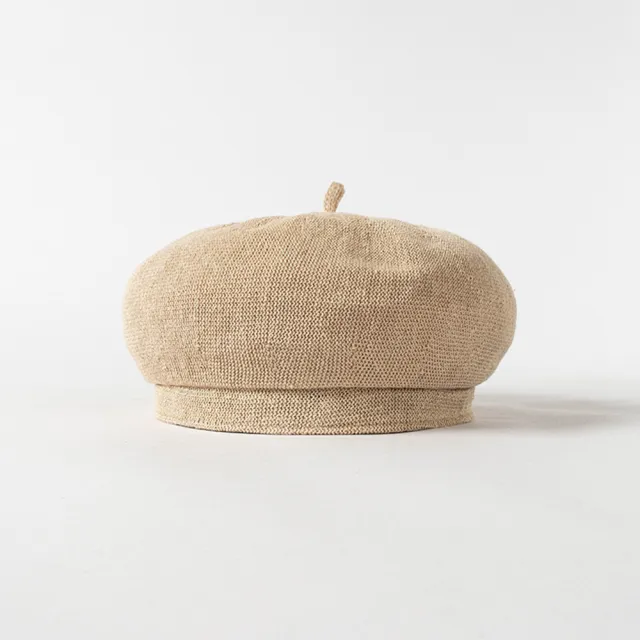 Casual Fashion Breathable Knit Linen Deep Brim Hat Beige - Shop at LoveMi