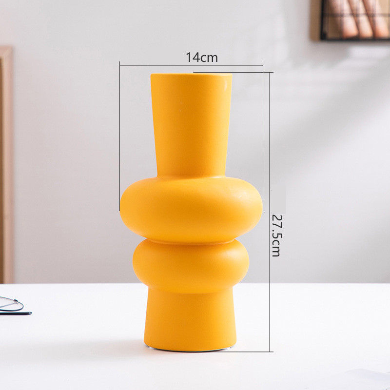Ceramic Vase Flower Nordic Minimalist Living Room Decoration - Picture 9 of 9
