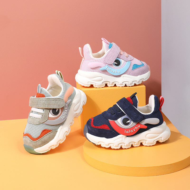 Breathable Mesh Surface Of Children's Toddler Shoes
