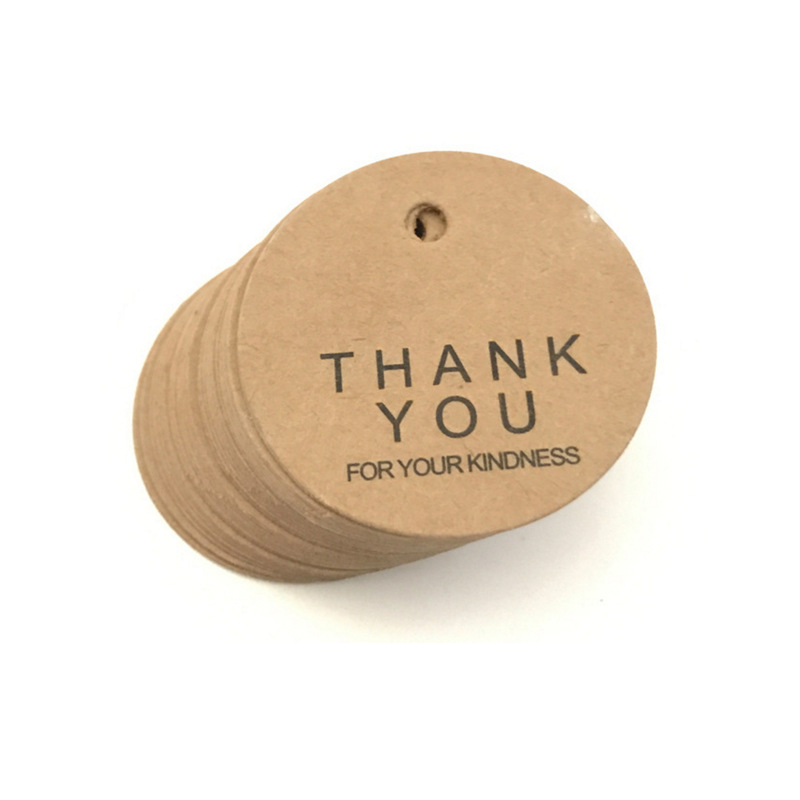 Title 3, 100 Kraft Paper Round Tags