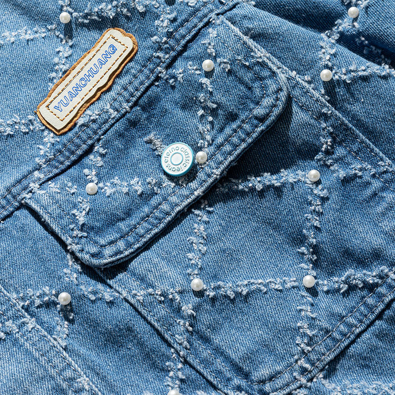 New Japanese Tooling Retro Tide Brand Denim Jacket
