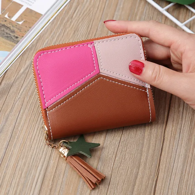 Purse Card Ladies Wallet For Women Girl Bag Clutch Leather Brown - Shop at LoveMi