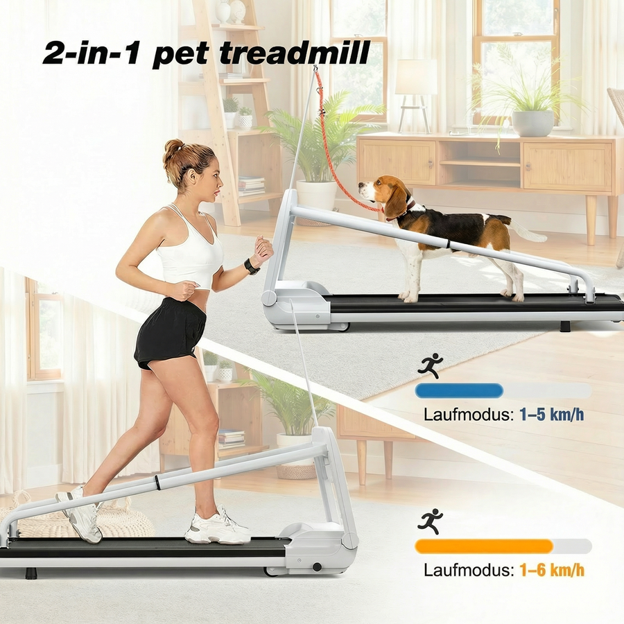 EU New Quiet Smart Pet Treadmill,Adjustable Speed, Perfect For SmallMid-Sized Dogs, Pet Treadmill