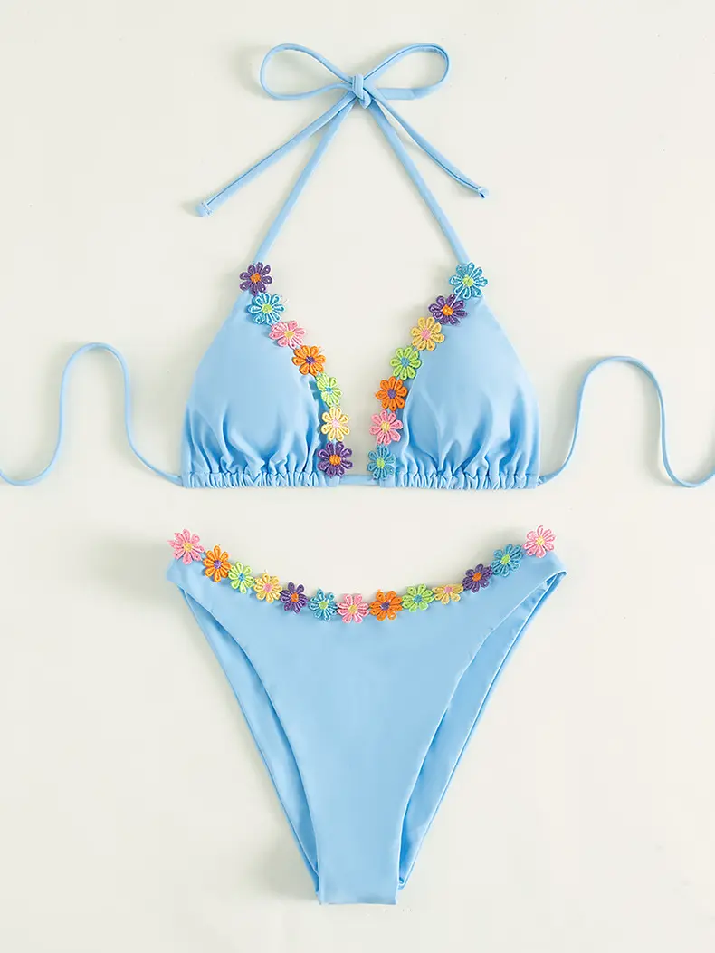 Swimsuit Split Triangle Bikini