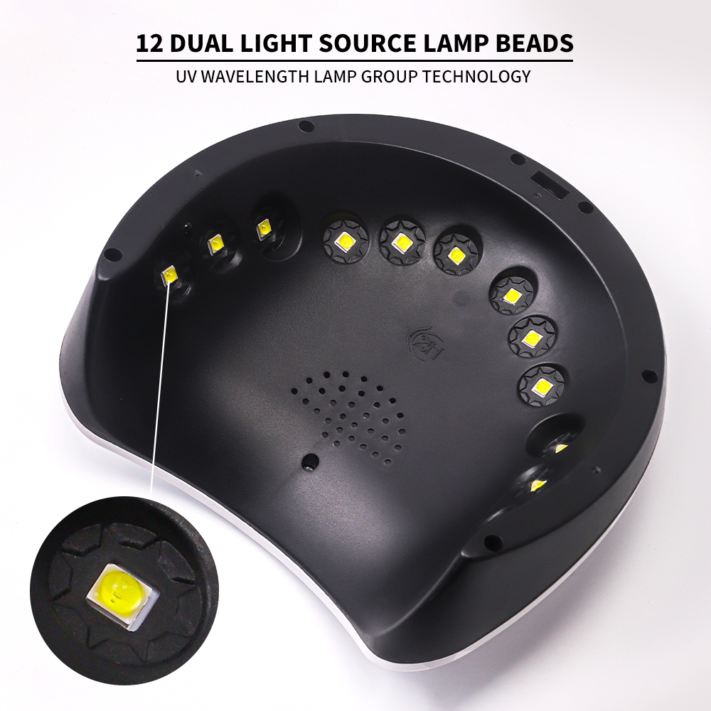 Professional UV Nail Lamp, LED, 6 UV Lights, Handheld Design, 3 Types Of Timing Settings, USB Rechargeable, Eye Protection Technology, Suitable For Use Nail Salons Or Home, For Nail Art Creation. 7