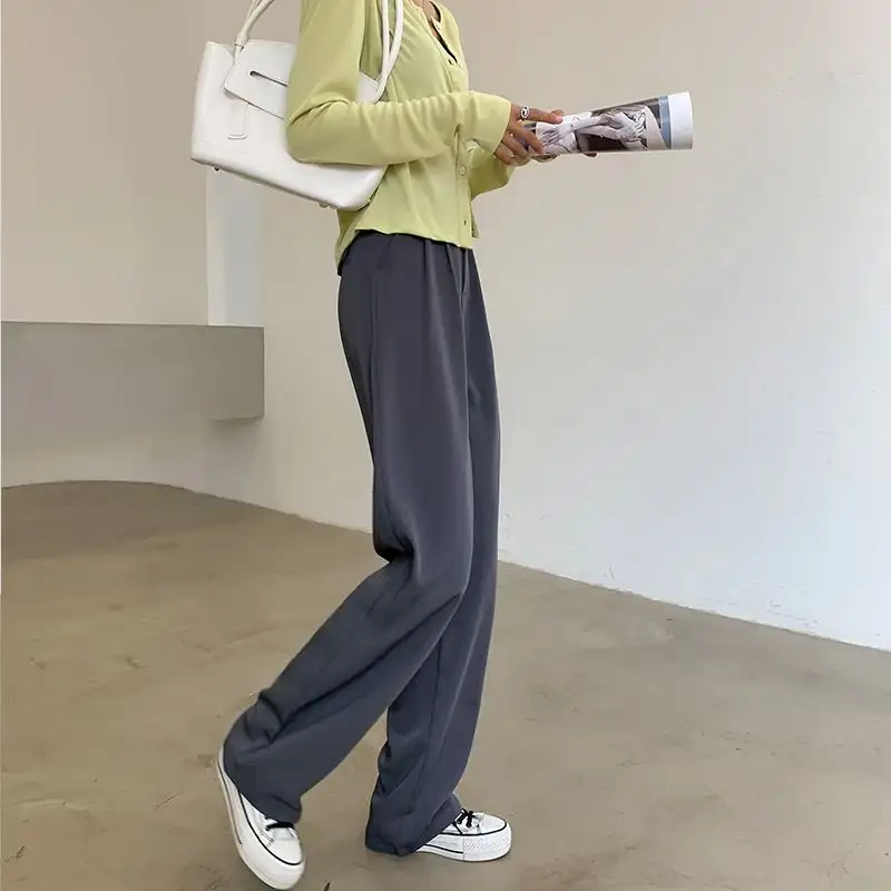 Drape Casual Wide Leg Brown Pants
