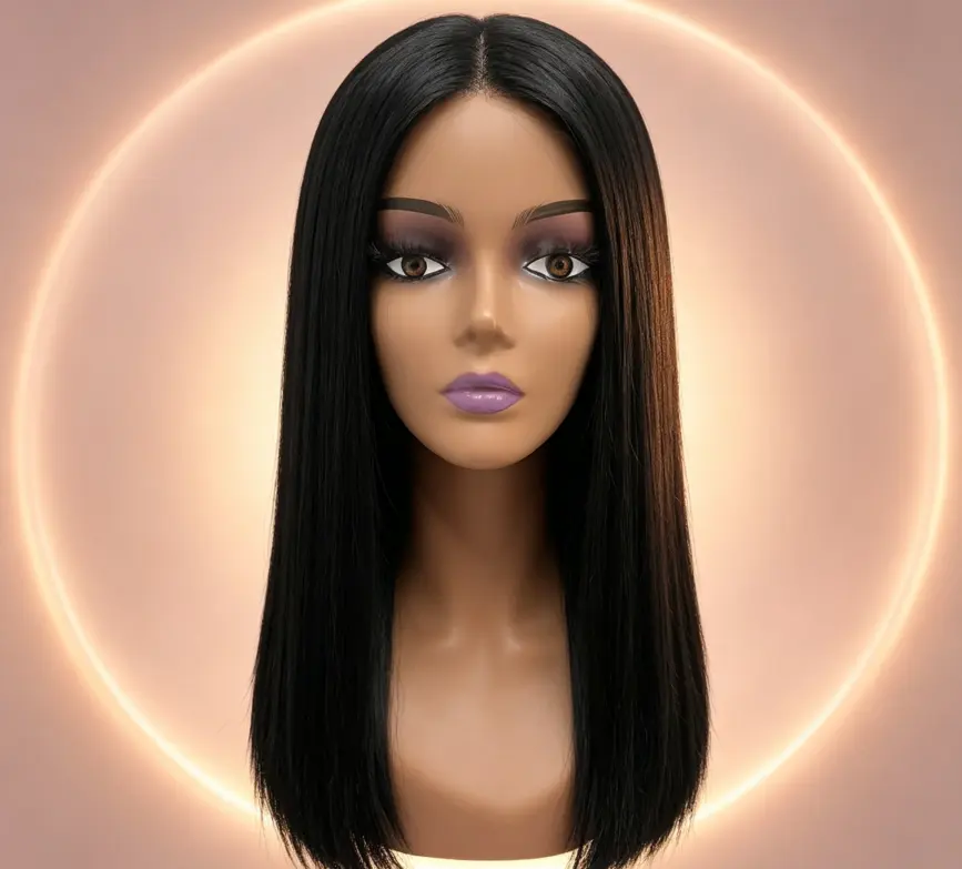 Real Hair Wig Full Head Set BOB