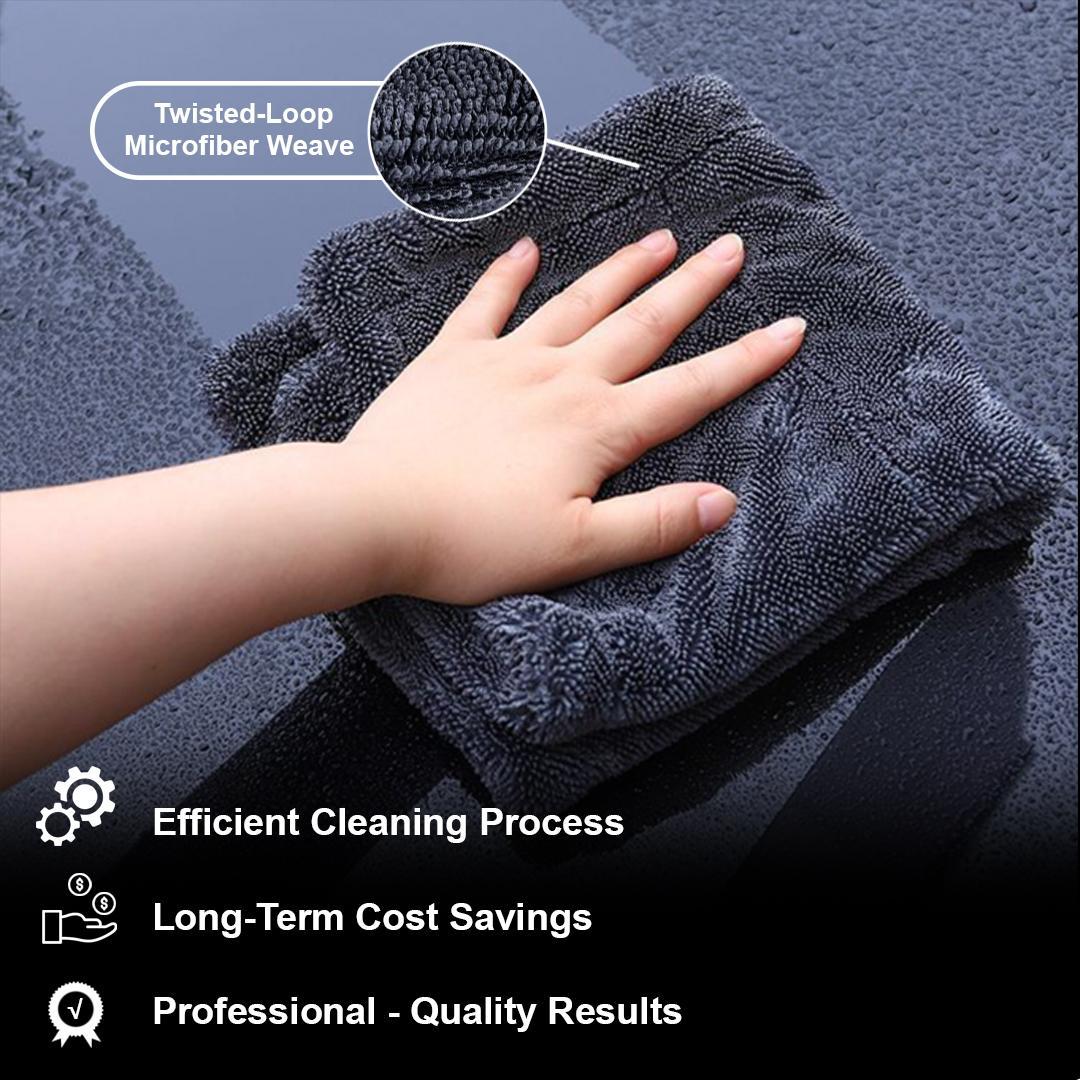 24x36in YISLU Drying Towel  – Super Absorbent Car Drying Towel, Woven With Twisted Microfiber, 1300 GSM High Quality Microfiber 70 30 Mixed Twisted Microfiber