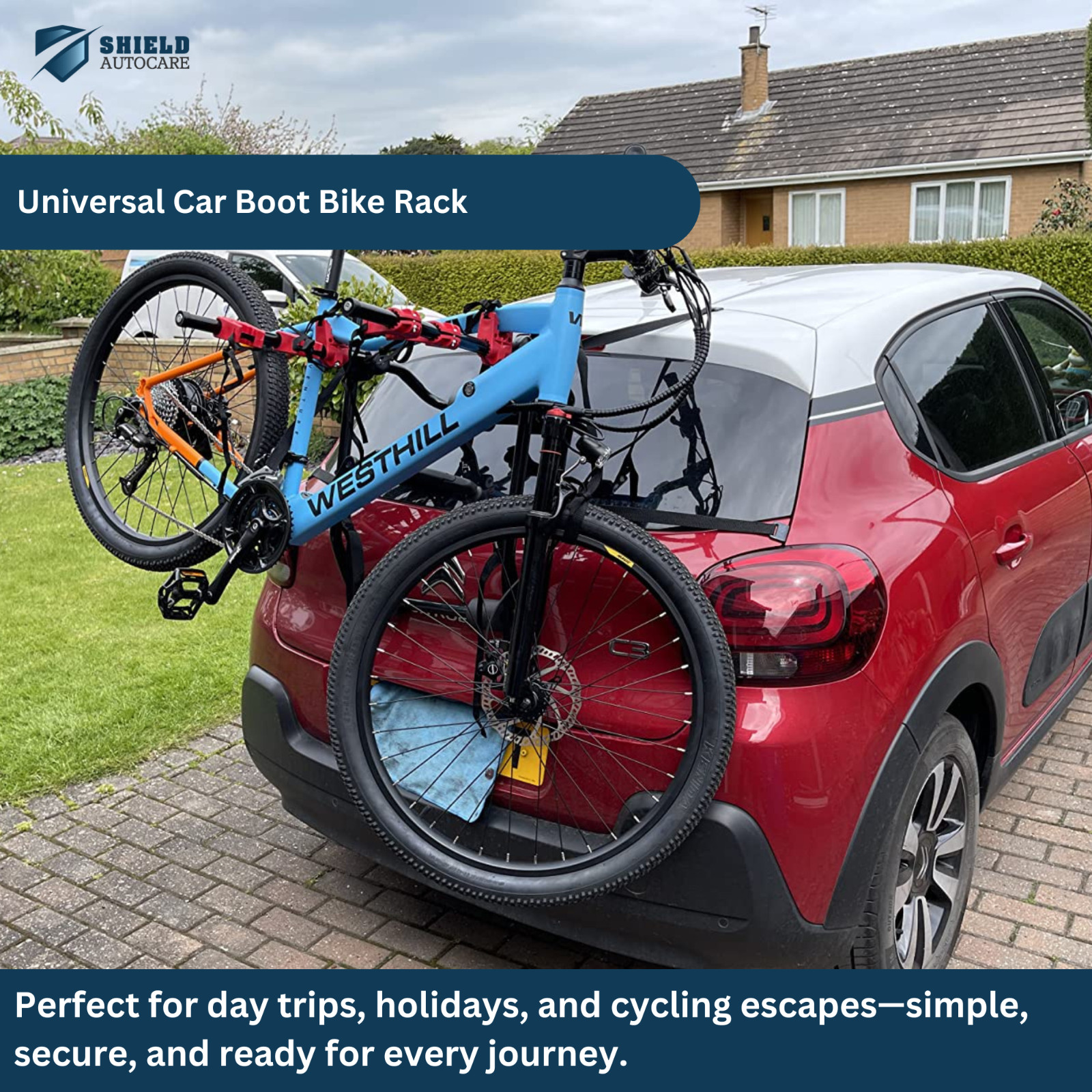 3 Bicycle Carrier Car Rack Bike Cycle Universal Rear Boot Mount — image 7