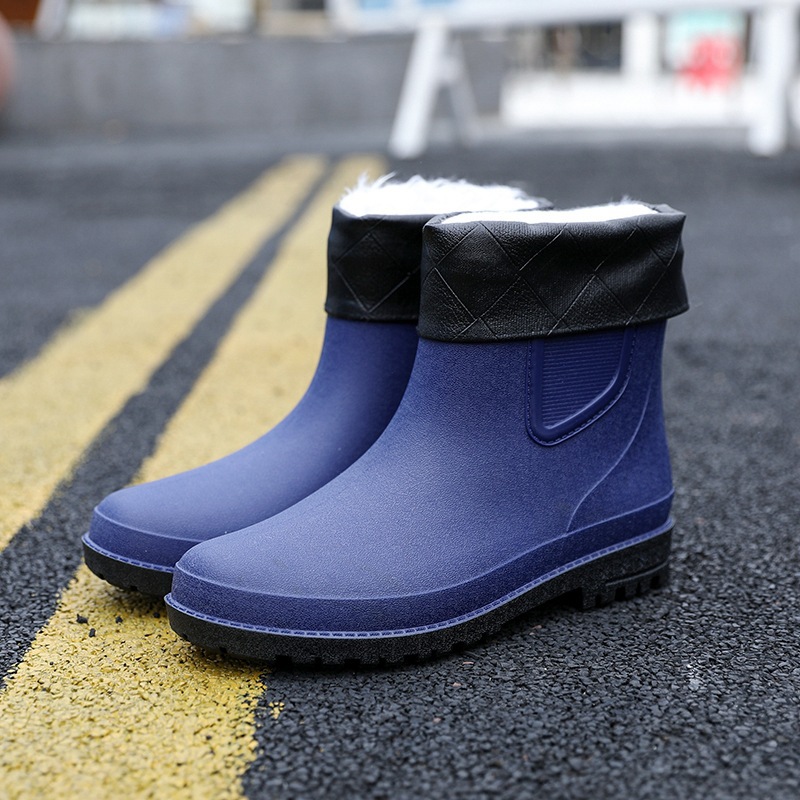 Title 4, Short Tube Water Shoes Men Rain Boots Autumn An...