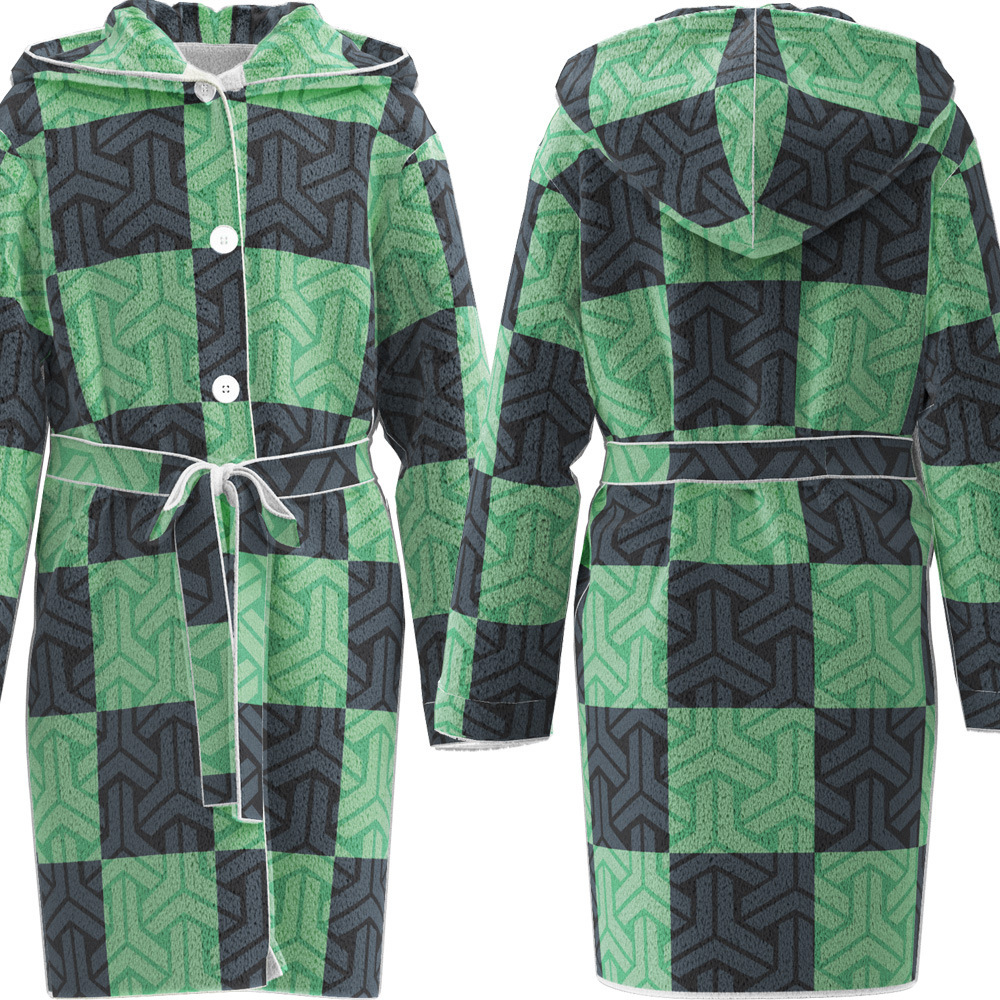 Title 5, Flannel Bathrobe Two-dimensional Cloak Pajamas