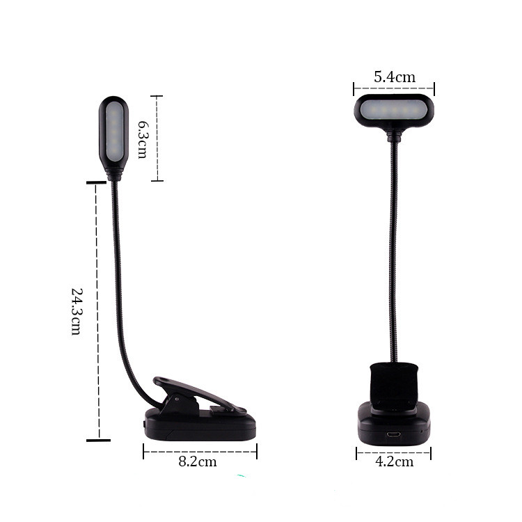 Bedside Reading Clip Lamp USB Charging Hose Lamp Led Desk