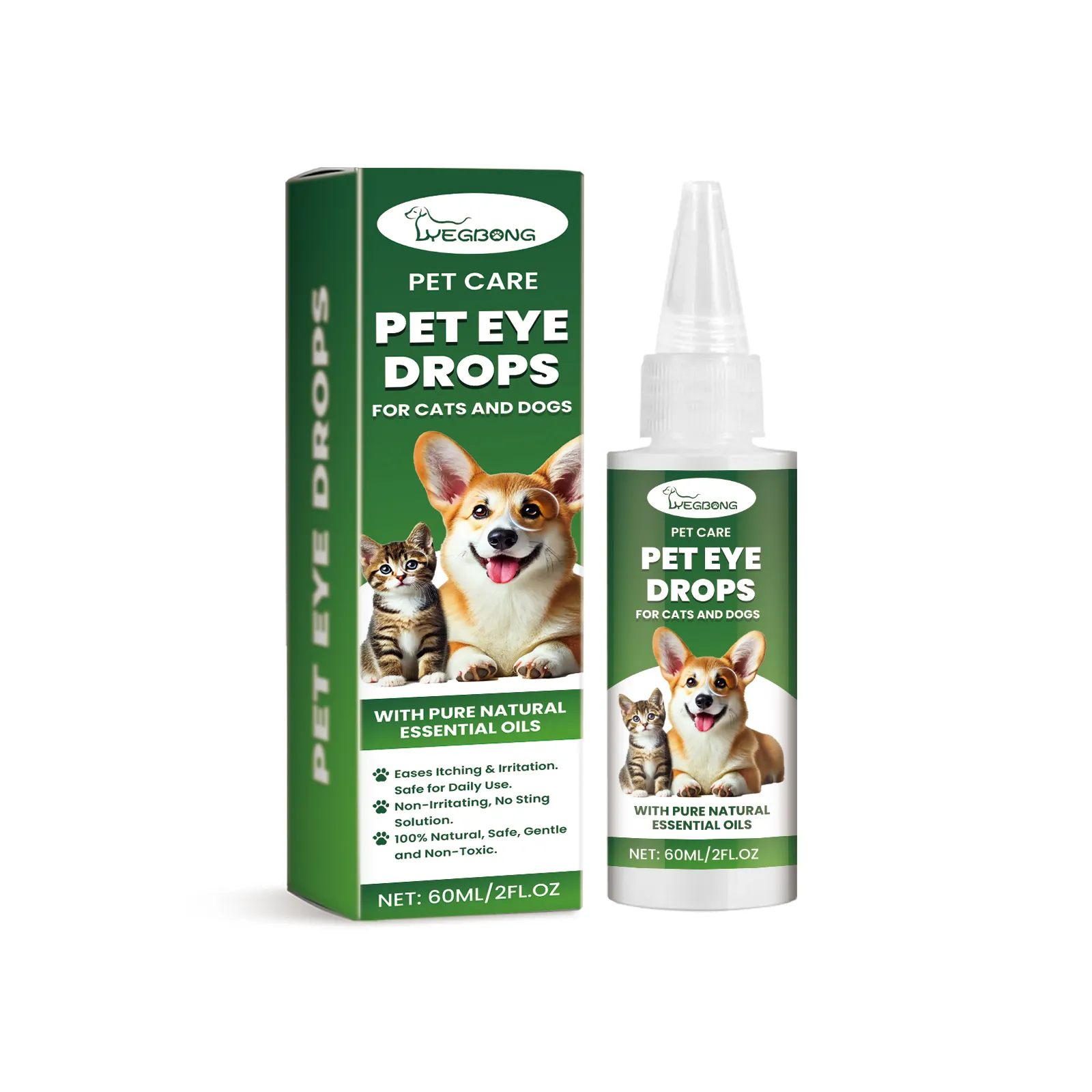 Dog Cat Eye Drops, Gentle Care