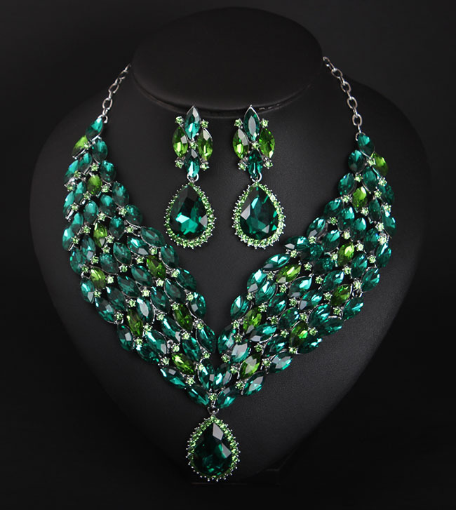 Crystal African Necklace Earring Set — foto 2