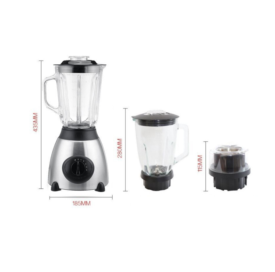 2in1 Juicer Blender 1.5L Fruit Grinder Smoothie Maker Food Processor Crusher UK 2