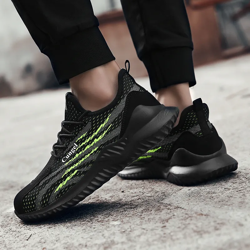 Men's Non-slip Wear-resistant Breathable Fly-woven Anti-smashing Work
