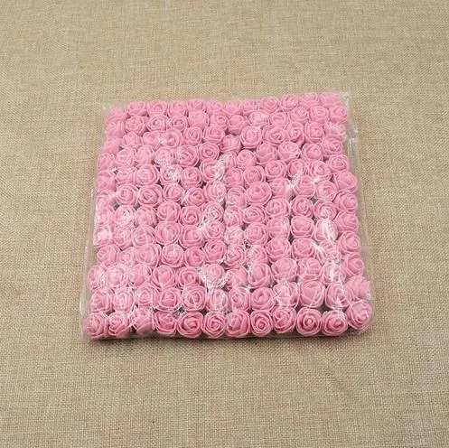 Hand decorated Bridal Wreath Material Corsage Iron Wire Simulation Lace Foam Rose Bouquet Pink - Shop at LoveMi