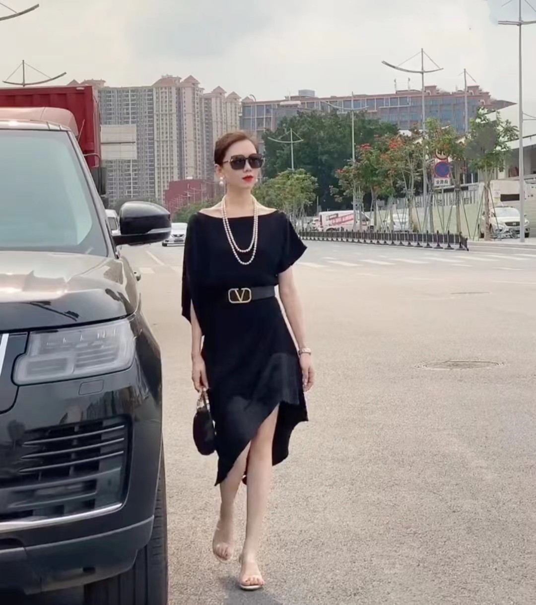 European Red High-end Temperament Dress