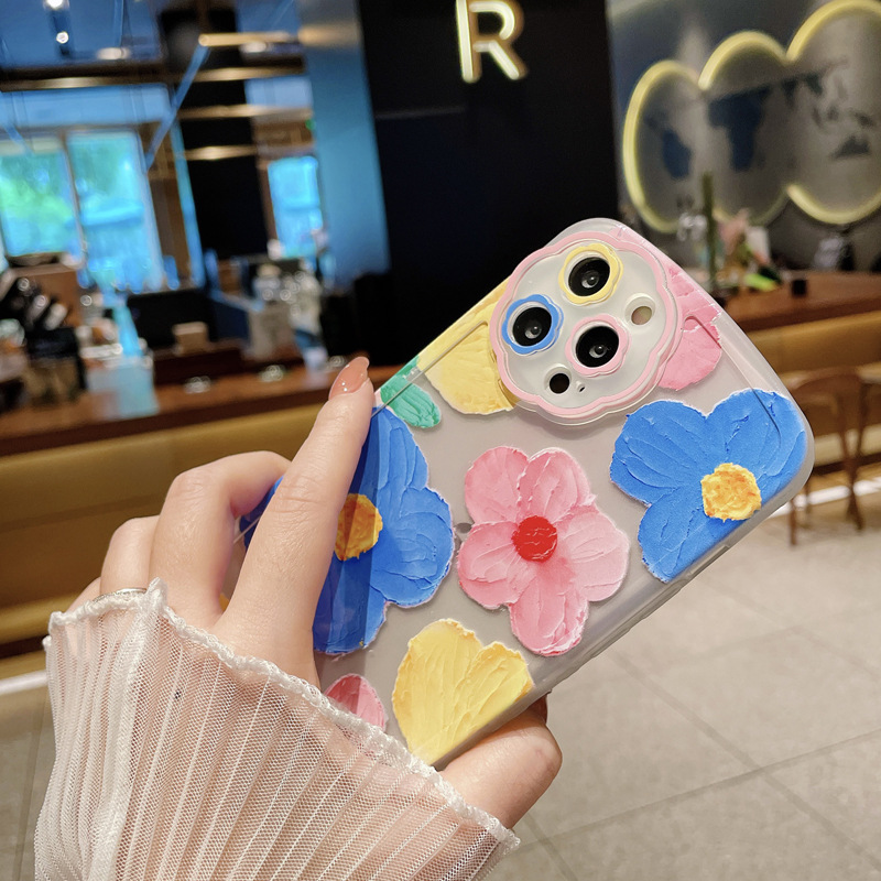 Oil Painting Flower Painting Protective Case