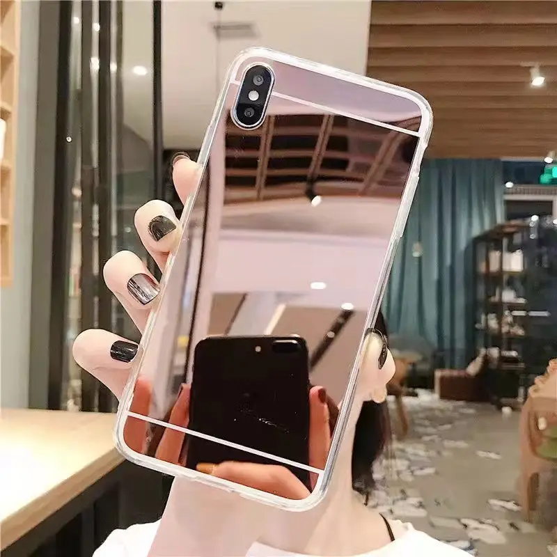 Electroplated Fall Protection Mirror Mobile Phone Case
