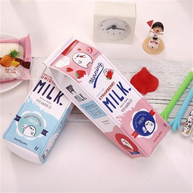 Milk Pencil Case | Cute Pencil Box Milk Carton