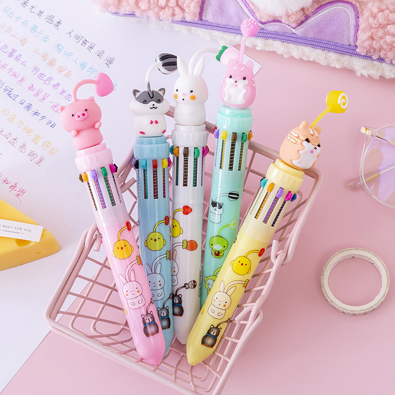 Cute Ten-Color Ballpoint Pen