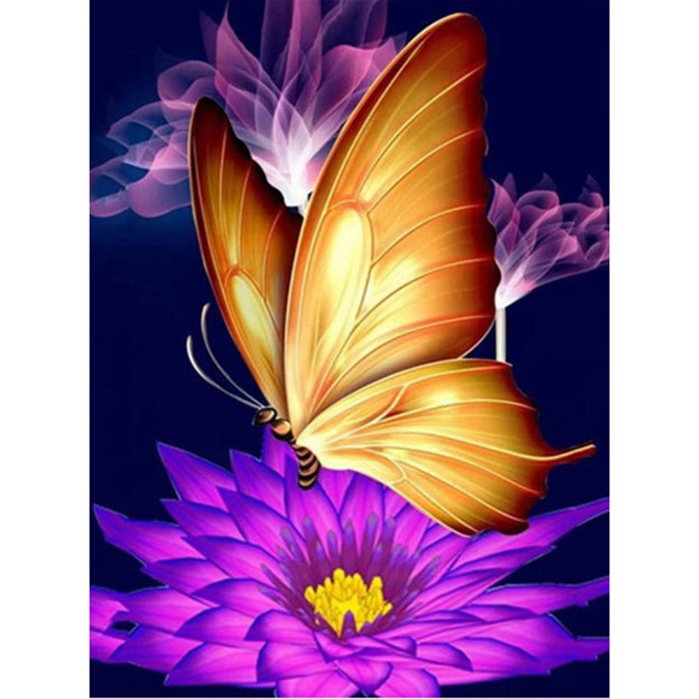 Round And Square Flower Mosaic Diamond Painting DIY Animals And Butterflies