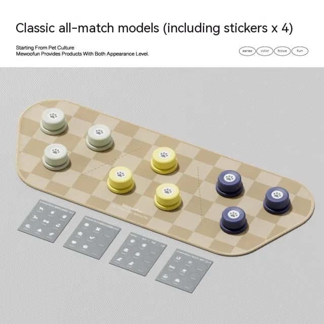 Pet Small Size Ac Cat Voice Stitching Miniature Recording Dog Training Talking Button Nine Pack - Shop at LoveMi