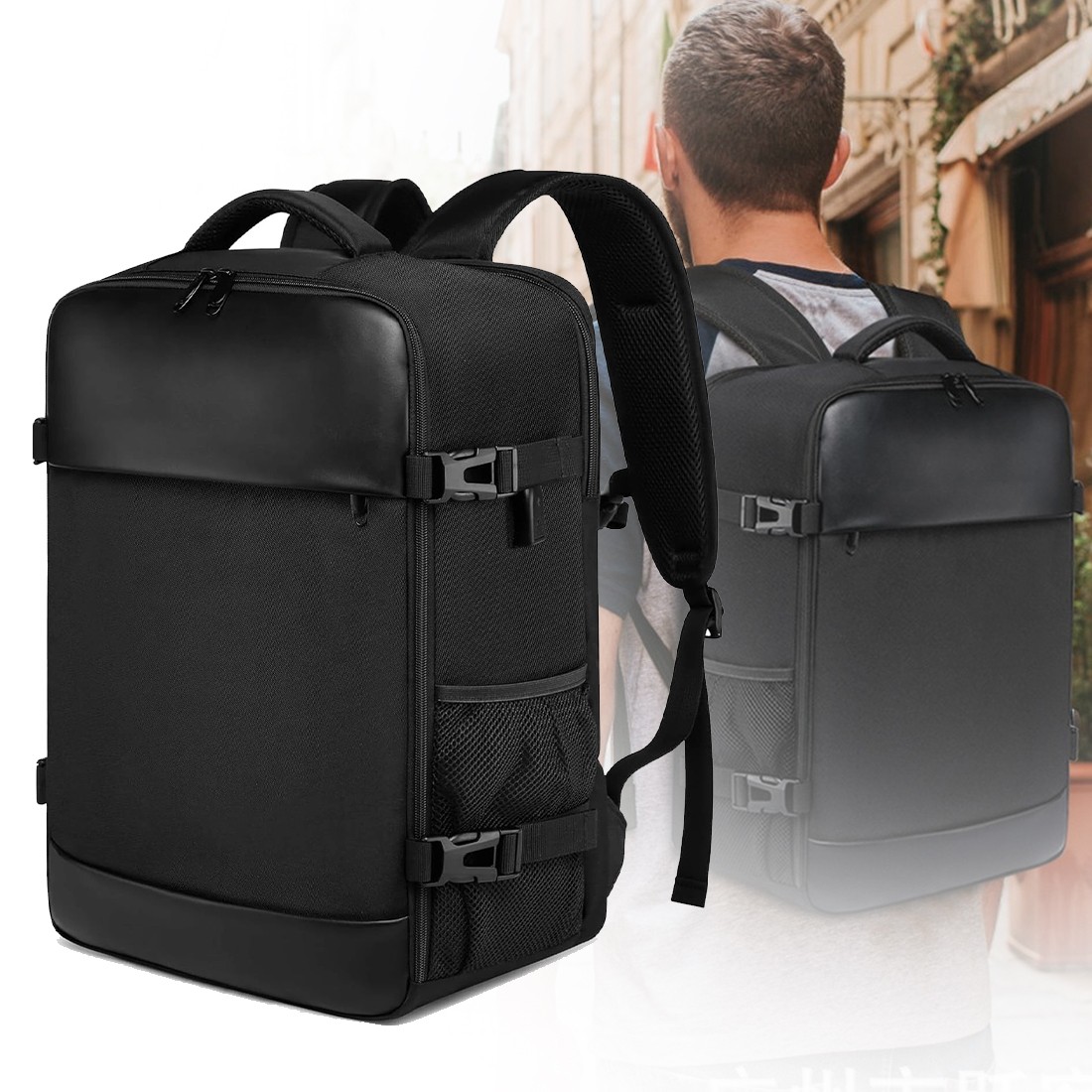 Carry On Cabin Backpack Luggage 40x30x20 Travel Flight Bag Shoulder — image 10