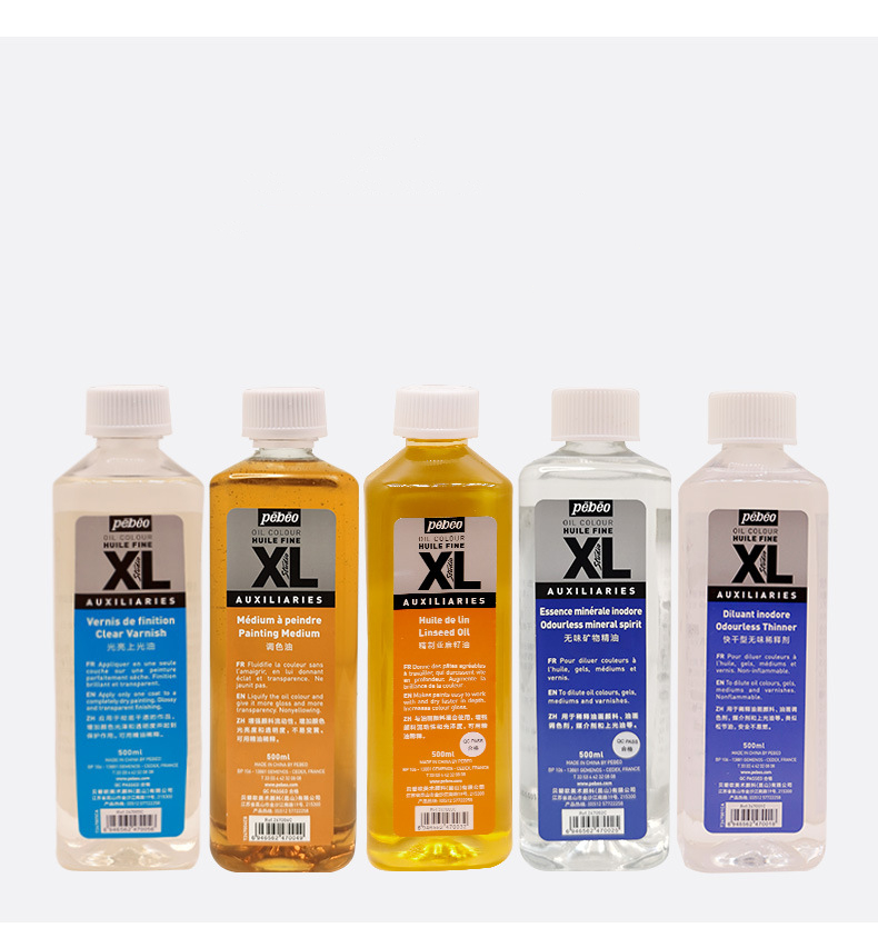 Polishing Mineral Color Blending Oil Refined Flaxseed Oil Painting Medium - Image 14
