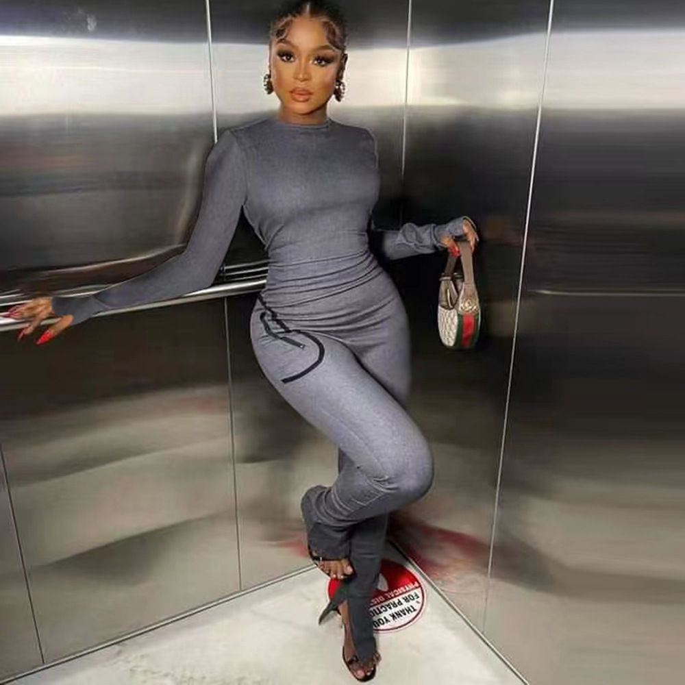 Tight Denim Jumpsuit For Women