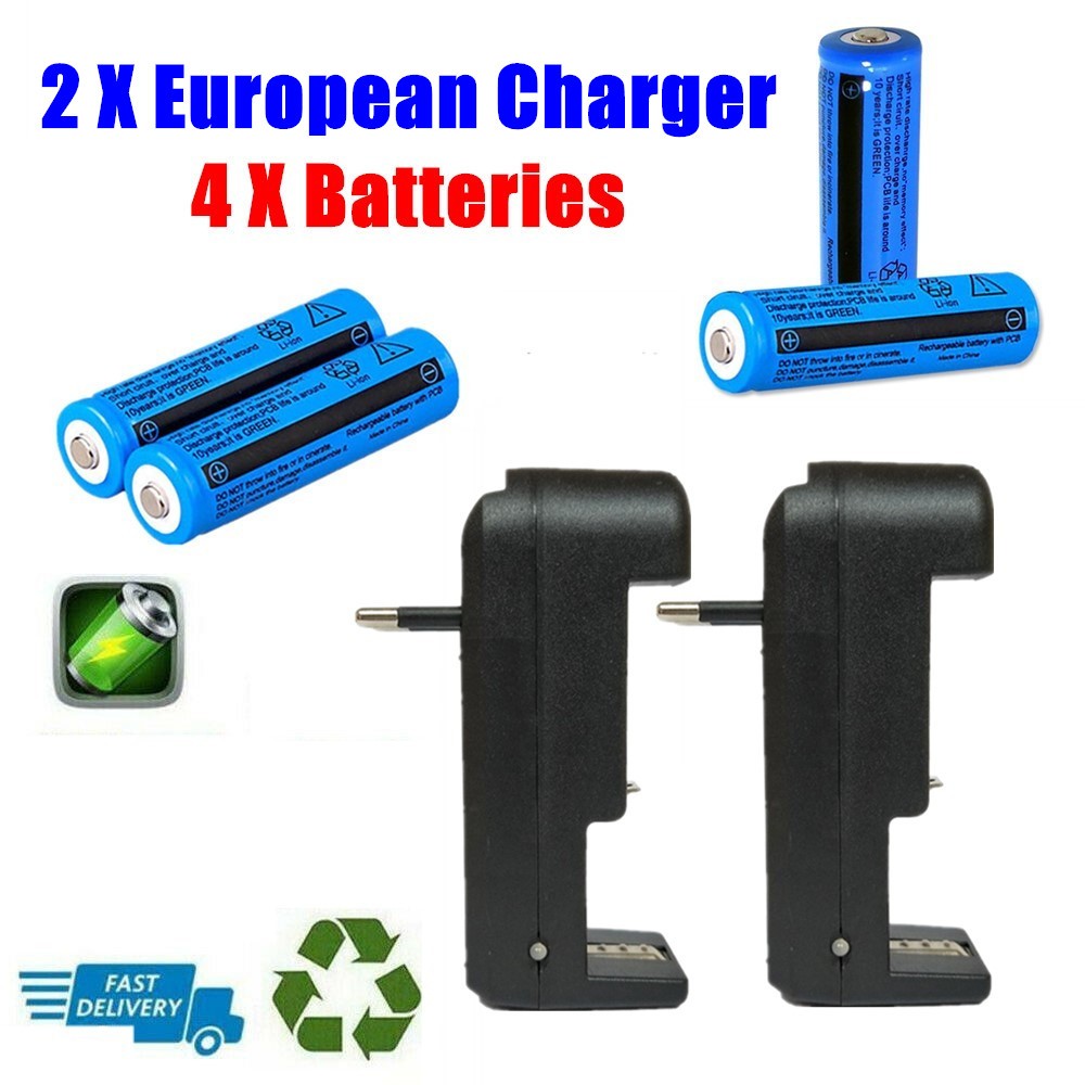 Battery Charger With Li-ion Batteries 3.7V 3000mAh