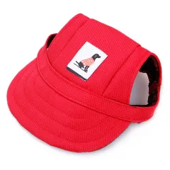 Sunshade Baseball Pet Teddy Corgi Hair Fighting Dog Small Large Dog Duck Tongue Hat - Red - View 1