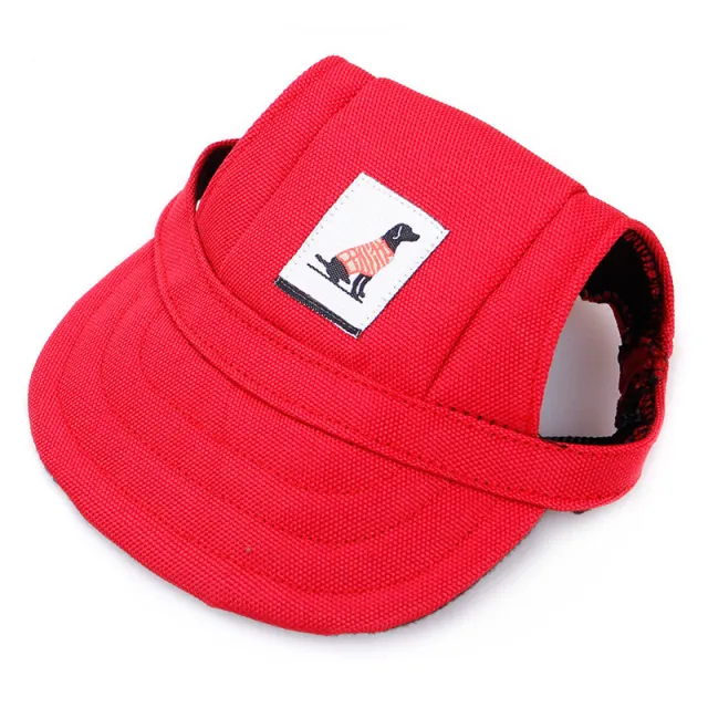 Sunshade Baseball Pet Teddy Corgi Hair Fighting Dog Small Large Dog Duck Tongue Hat Red - Shop at LoveMi