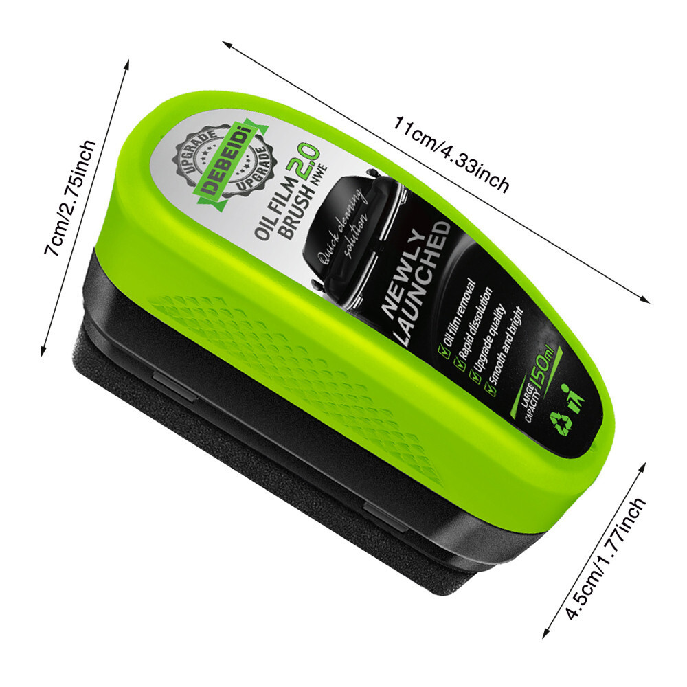 3Pcs Glass Cleaning Wipe Brsuh, Brush, Car Windshield Oil Film Cleaner — image 11