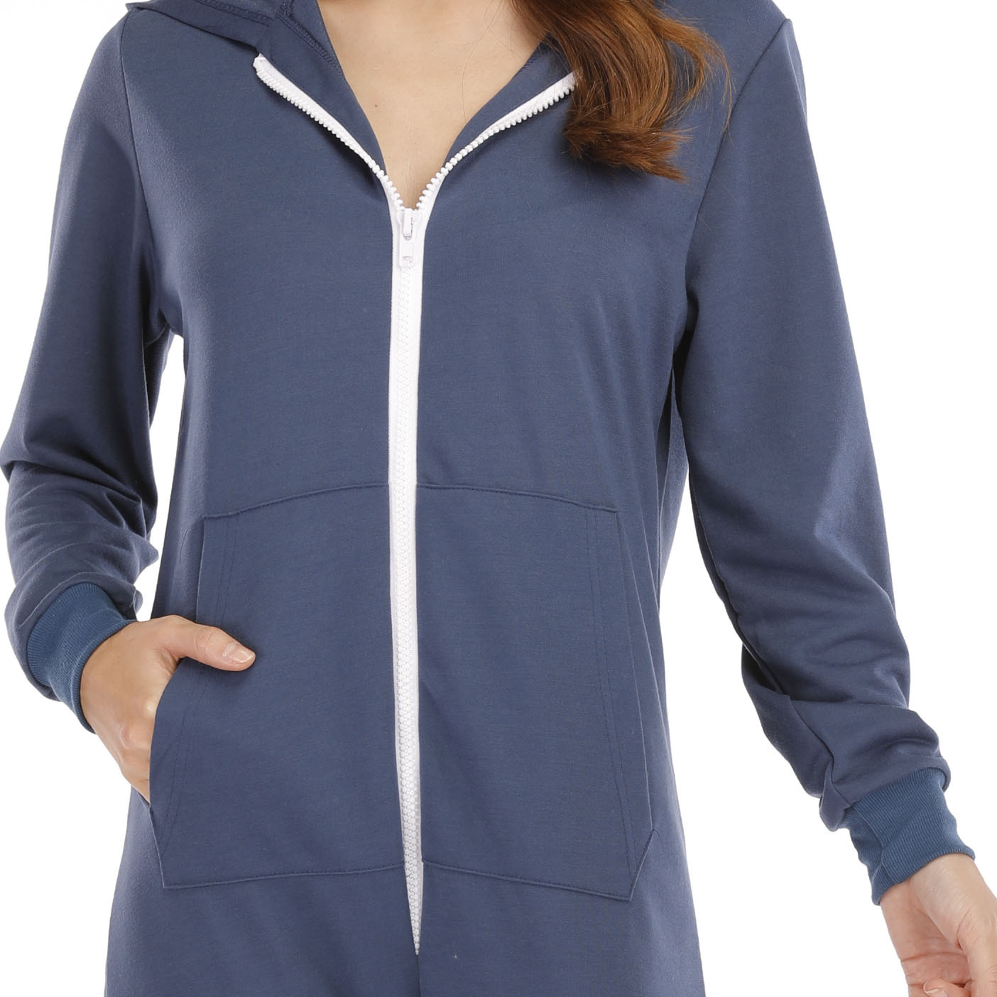 Title 13, Ladies Hooded One Piece Home Wear Pajamas