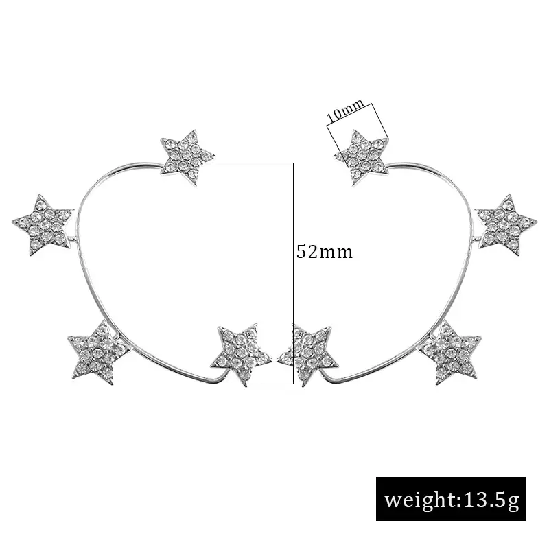 Set Diamond Star All Over The Sky Star Ear Hanging Lovely